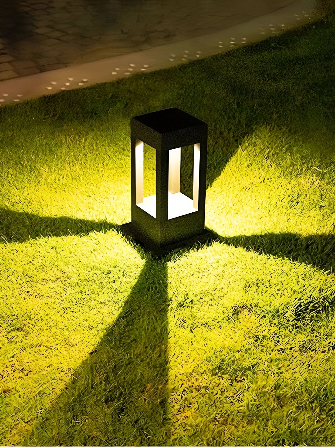 GAUVIK Grey Rectangular 12-Watt LED Outdoor Gate Lamp-picture-17