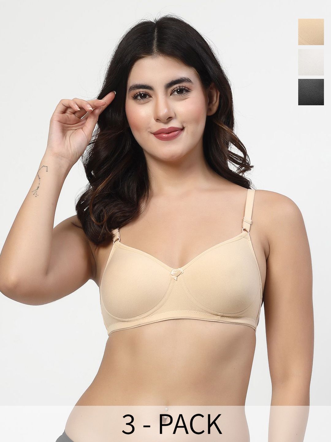 LILY  Women Pack Of 3 Seamless Heavily Padded Bra