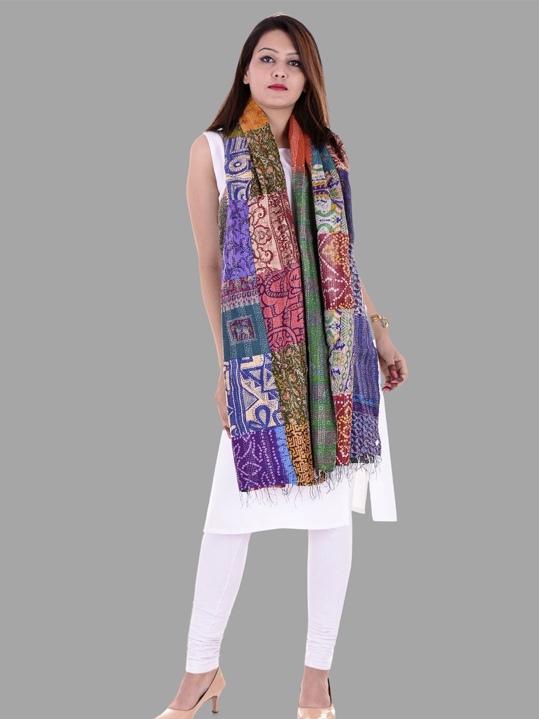 HANDICRAFT PALACE Ethnic Motifs Printed Silk Dupatta-picture-41
