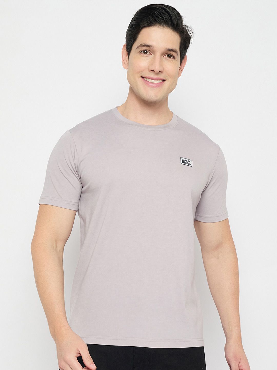 Duke Men Solid Round Neck Cotton Slim Fit T-shirt-picture-23