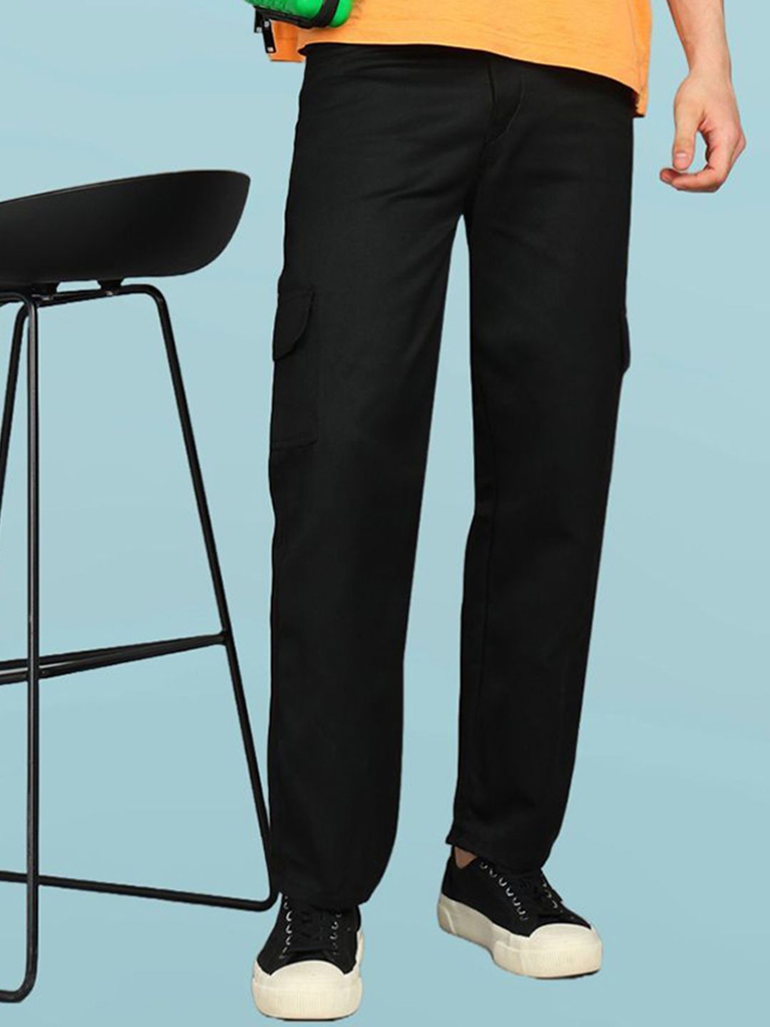 Metronaut Men Classic Relaxed Fit Low Distress Jeans-picture-20