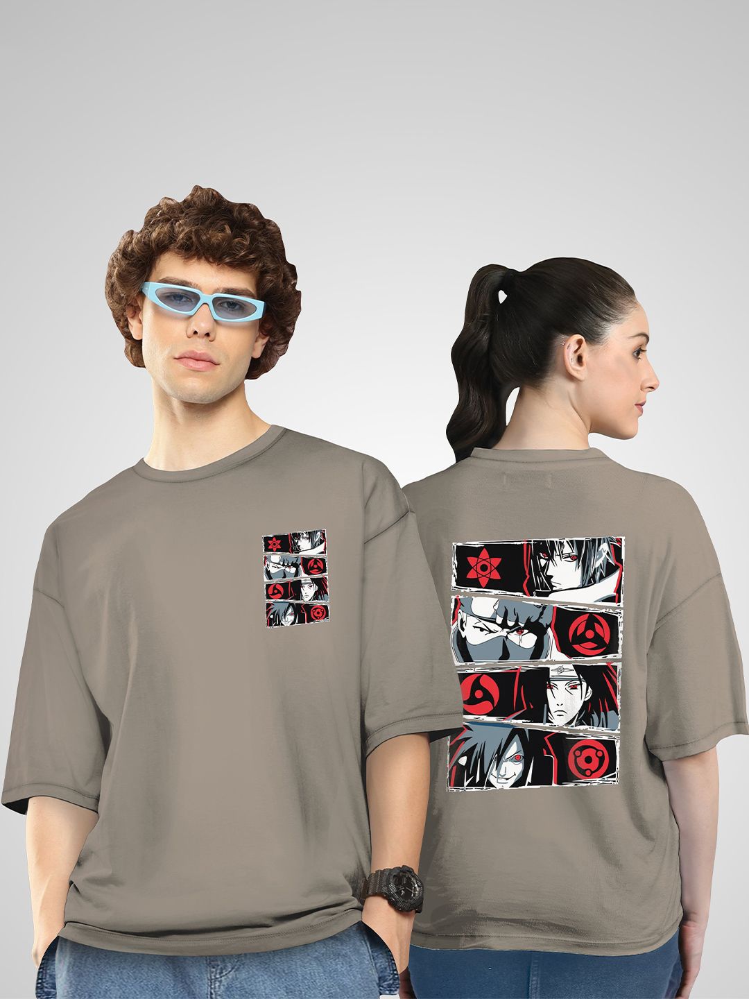 BAESD Unisex 2 Drop-Shoulder Sleeves Twistform T-shirt-picture-38