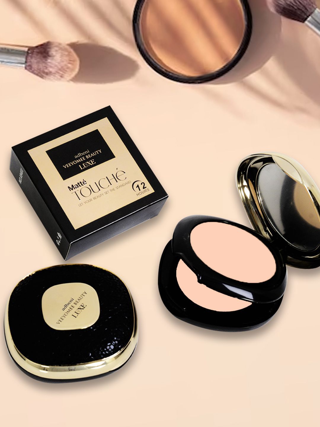 Adbeni Matte Touche Long Lasting Compact Powder - 20g - Tan - 01-picture-54