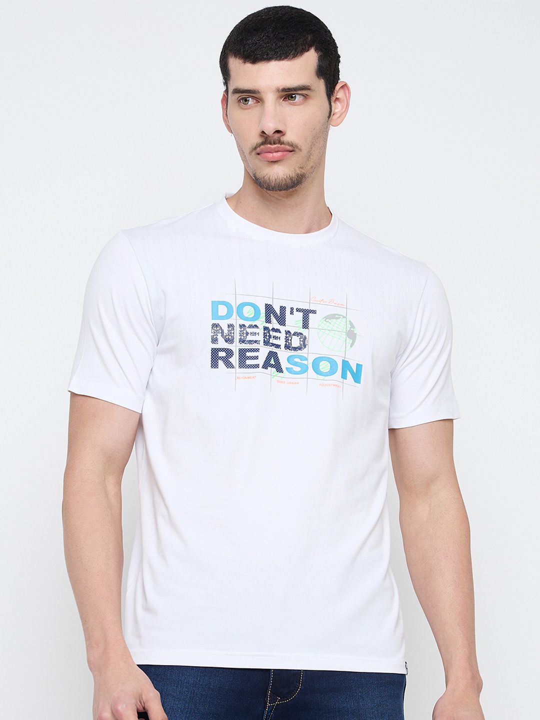 Duke Men Typography Printed Round Neck Cotton Slim Fit T-shirt-picture-17