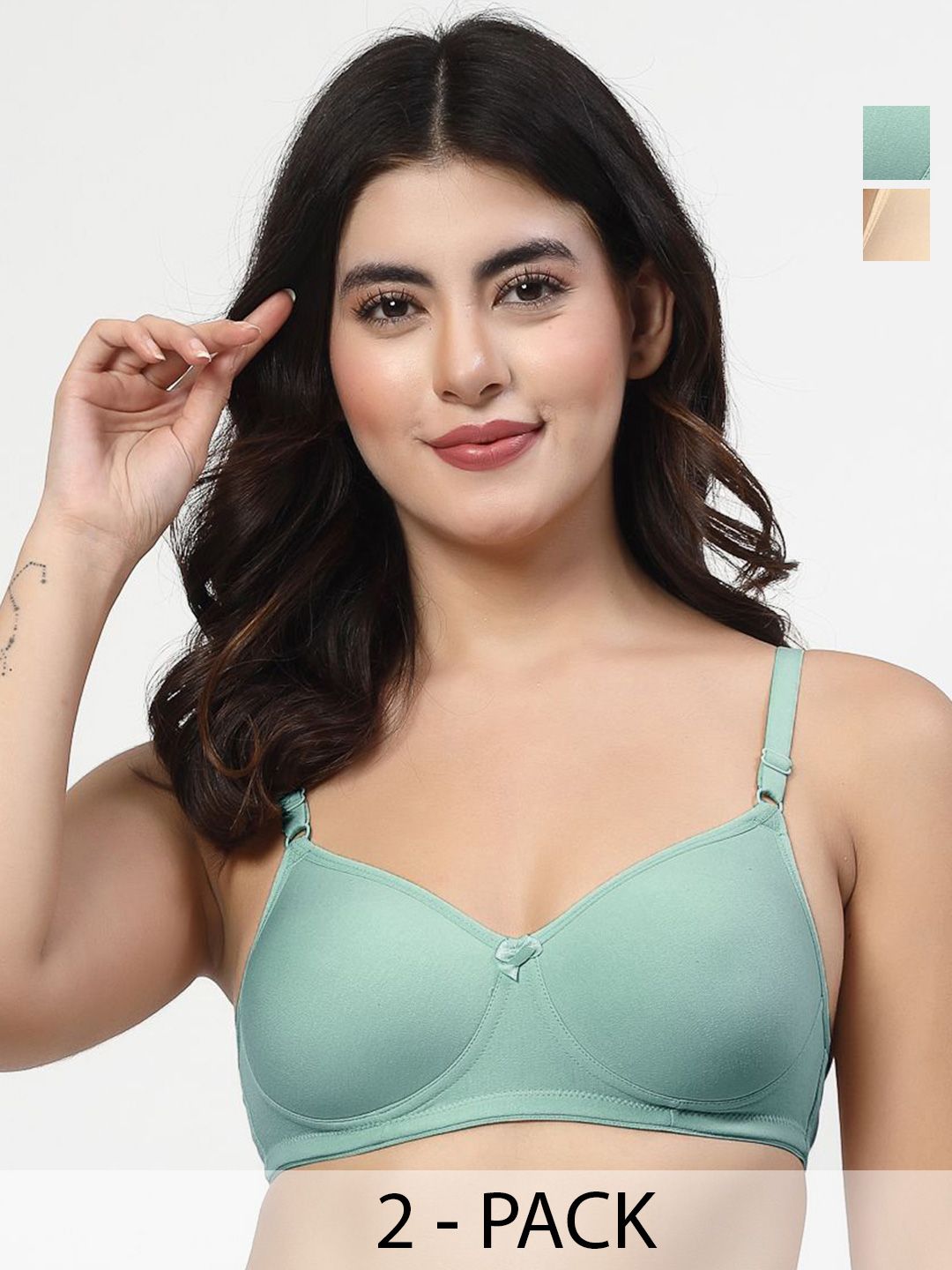 LILY Pack Of 2 Full Coverage Heavily Padded T-shirt Bra dapyeh
