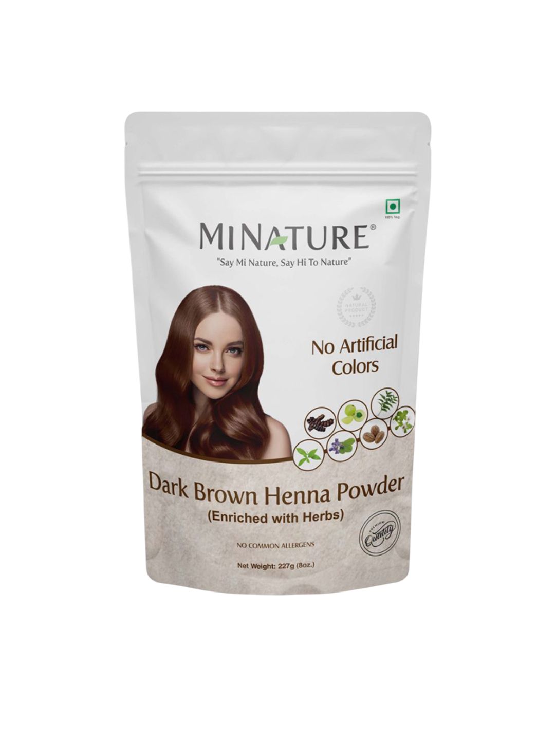 MINATURE No Artificial Colors Enriched With Herbs Heena Powder - 227 g - Dark Brown-picture-25