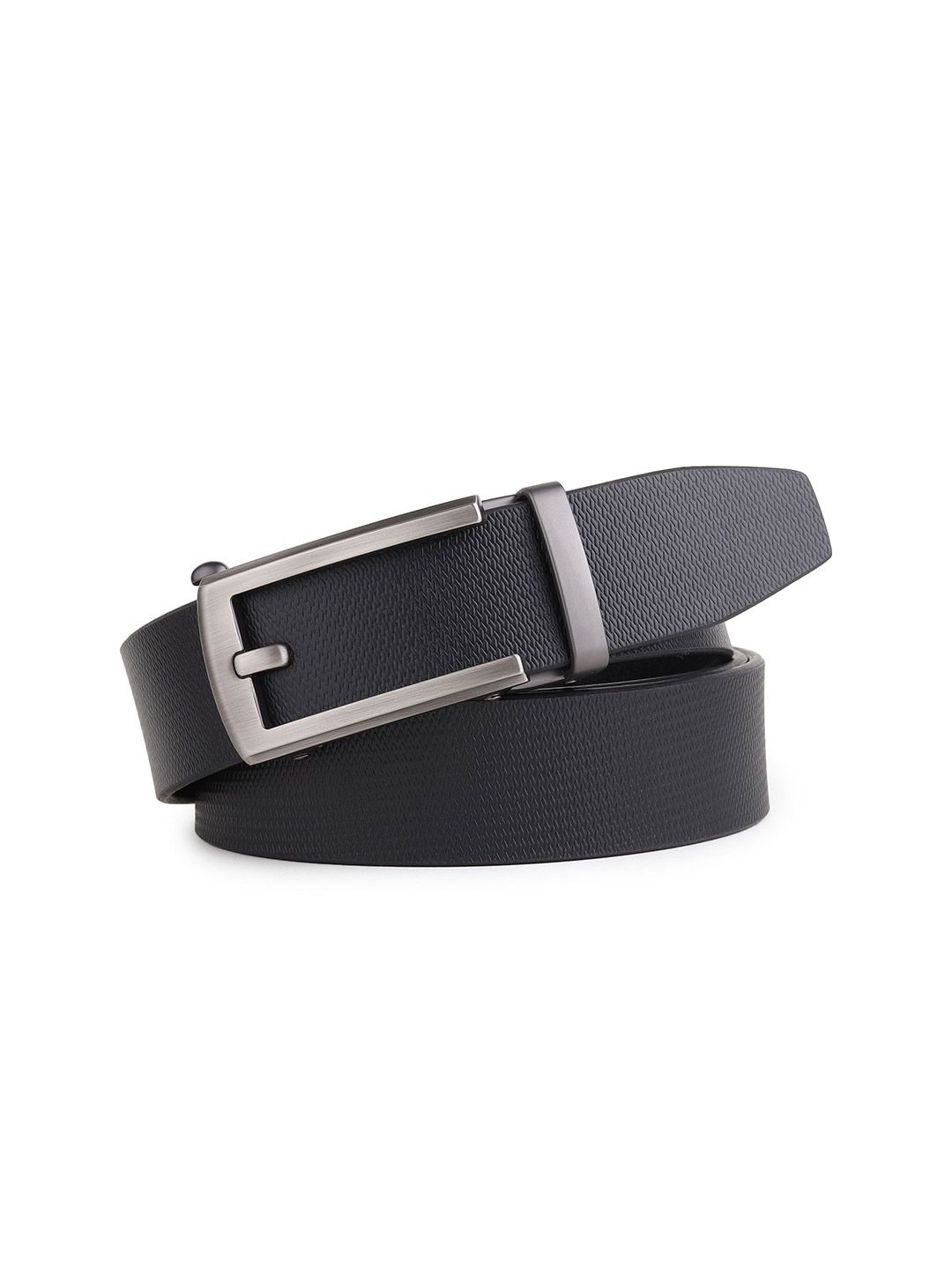 The Roadster Lifestyle Co Men Leather Textured Formal Belts-image-23