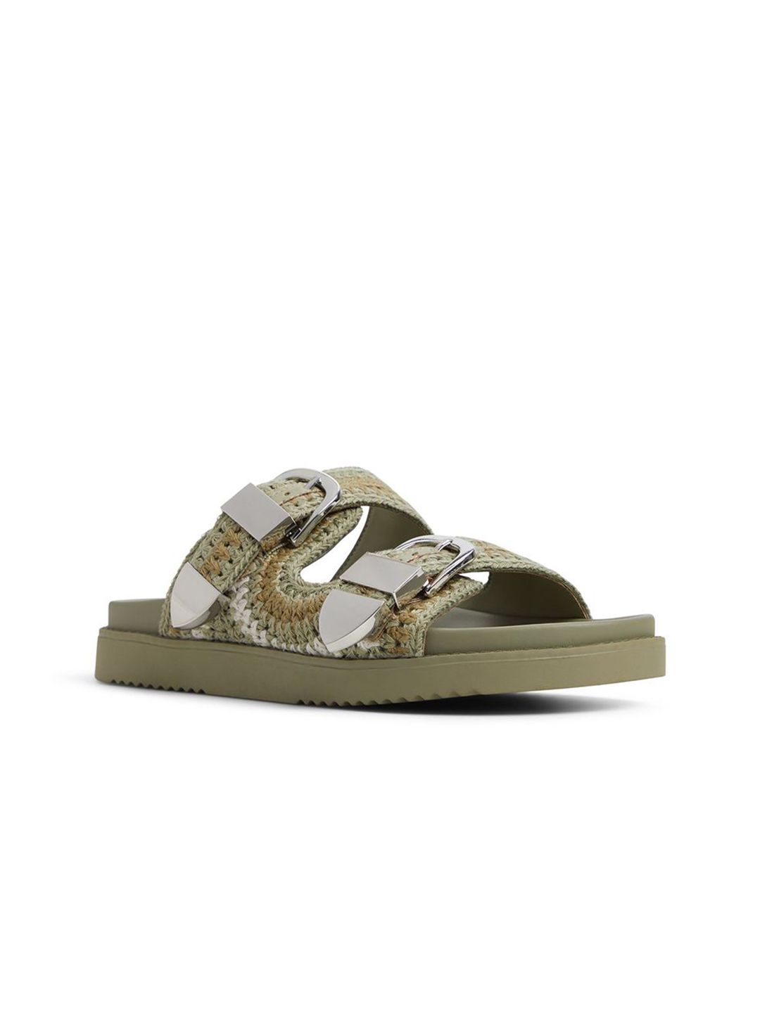 ALDO Women Woven Design Open Toe Flats-image-15