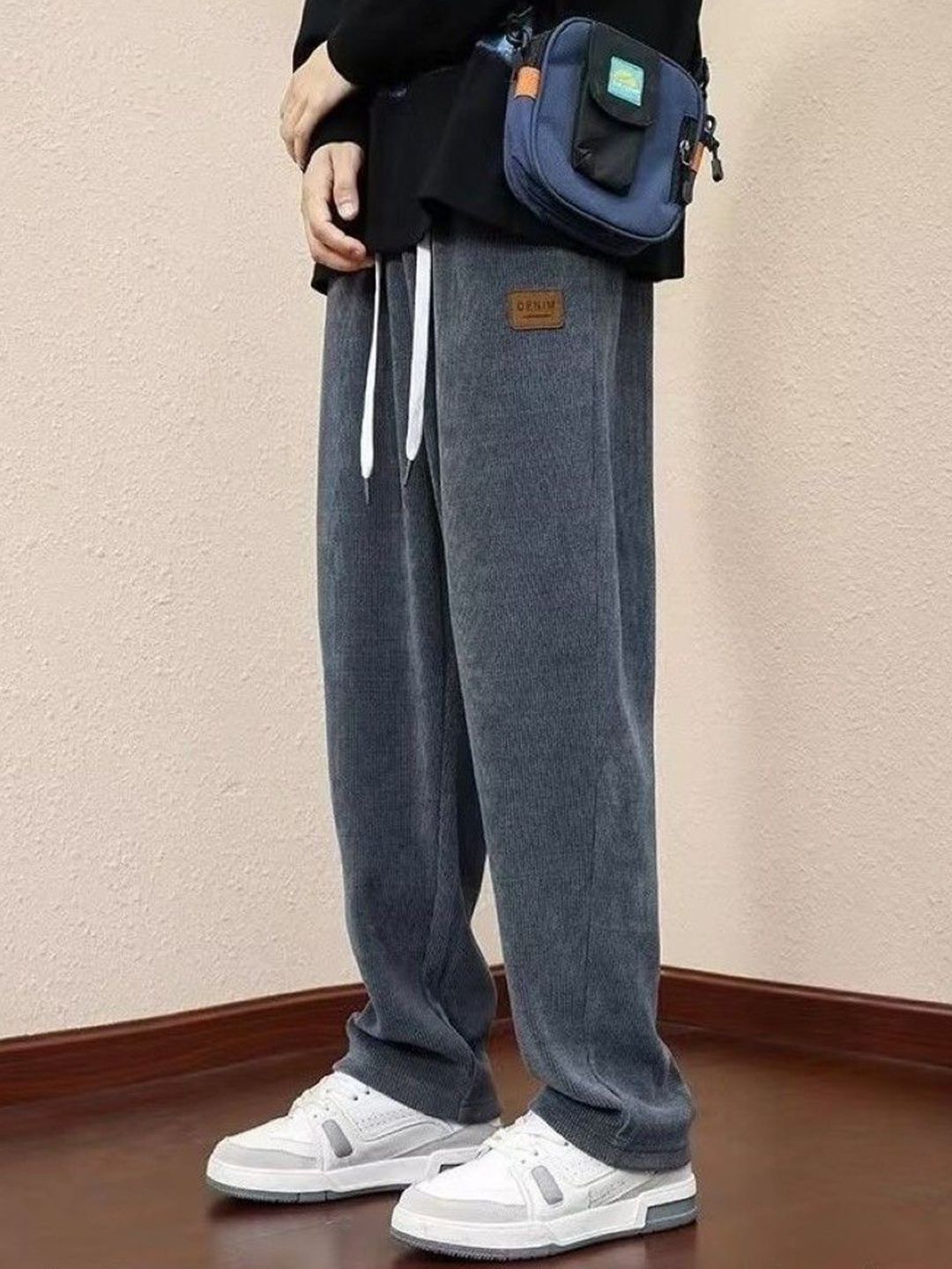 Mast & Harbour Men Loose Fit Easy Wash Trousers-picture-38