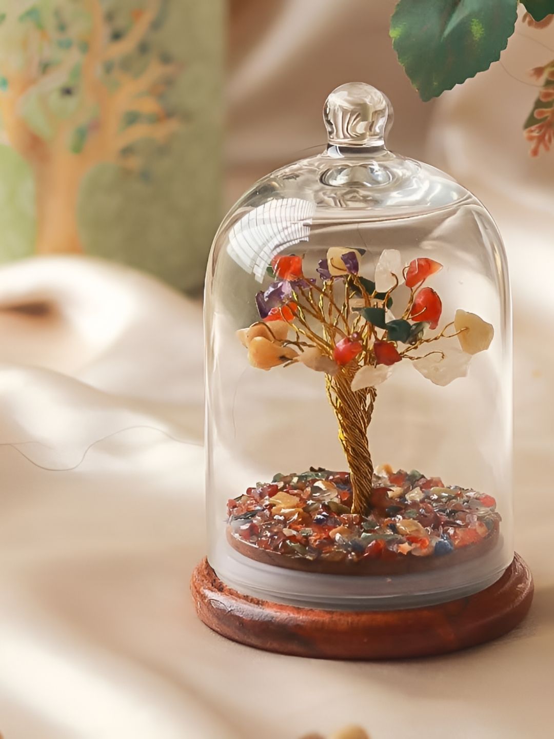 Ritualistic Red Crystal Wish Tree Showpiece-picture-23