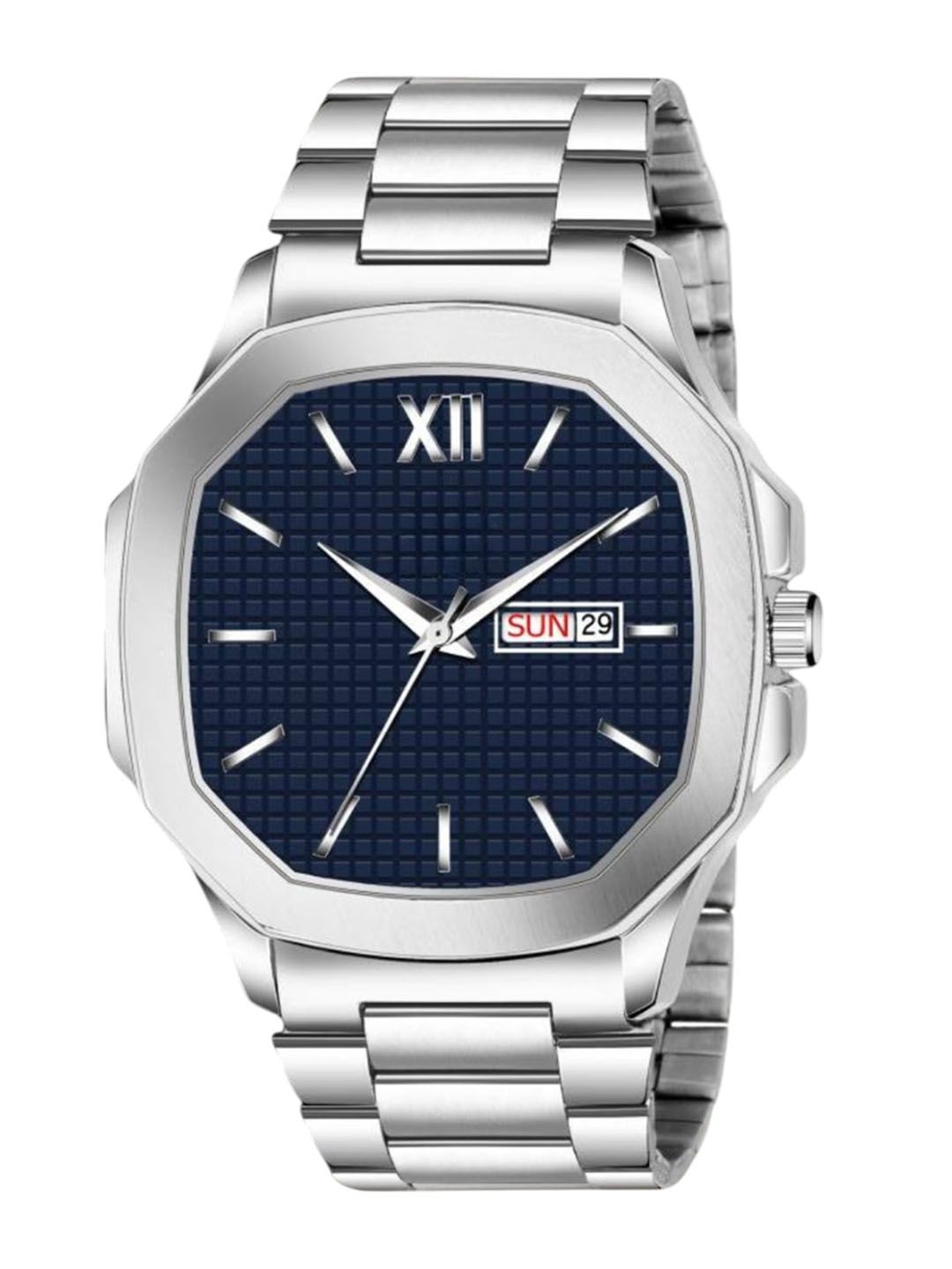 SWADESI STUFF Men Dial & Bracelet Style Straps Analogue Watch SDS 161 NAVY BLUE-picture-25