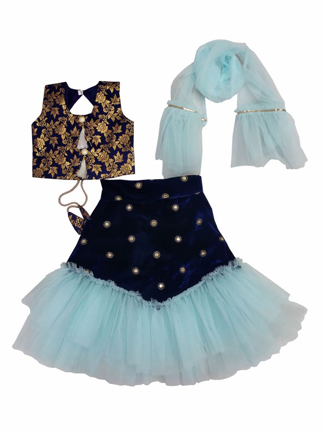 satyamfab Girls Ready to Wear Lehenga & Blouse With Dupatta-picture-28