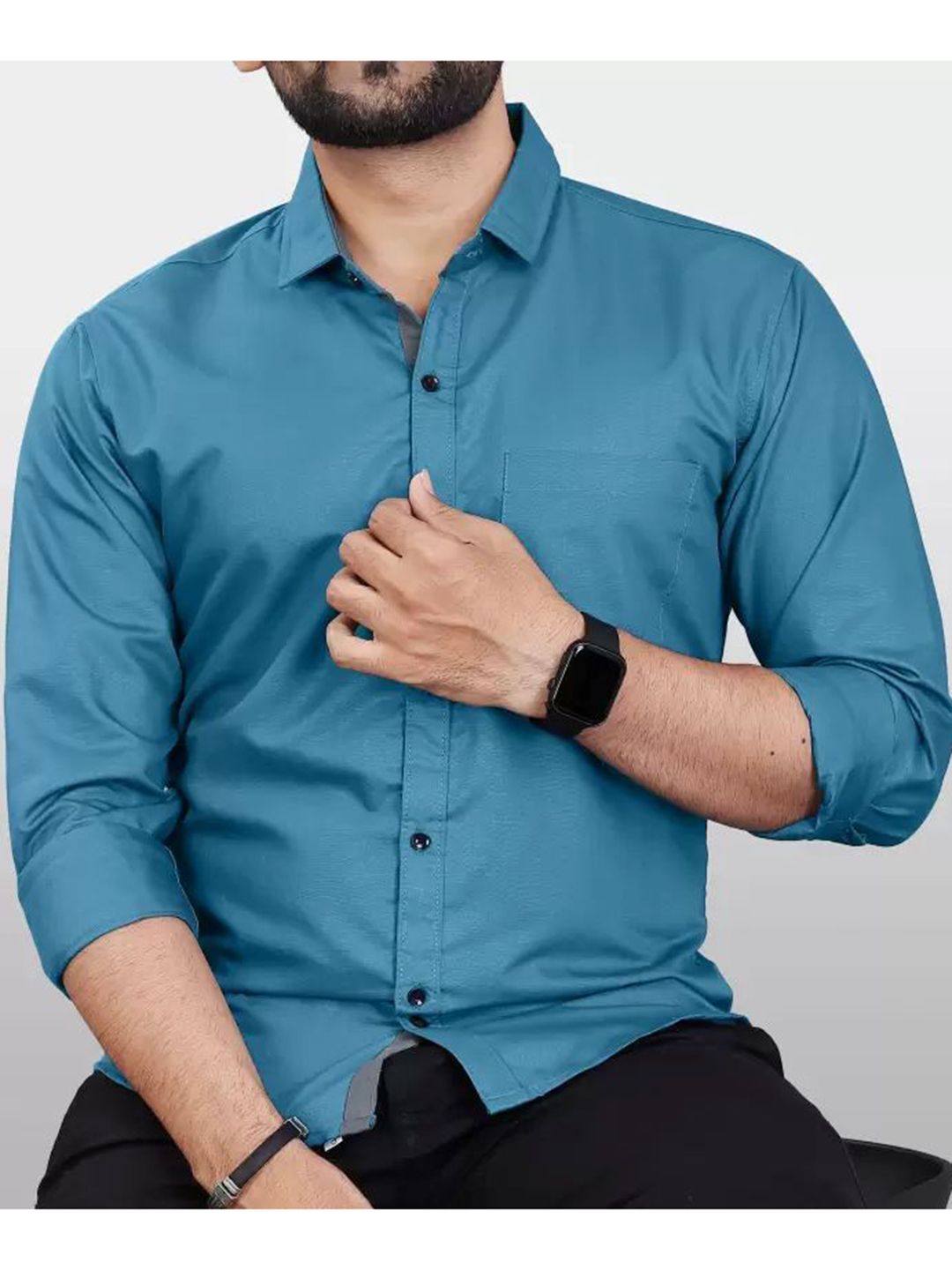 THE BEETEL HOUSE Men Sheer Casual Shirt-picture-30