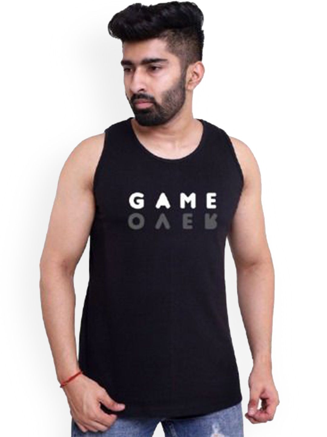 PINK GRAPES Cotton Gym Vest VEST-GMO-M-RED-image-22