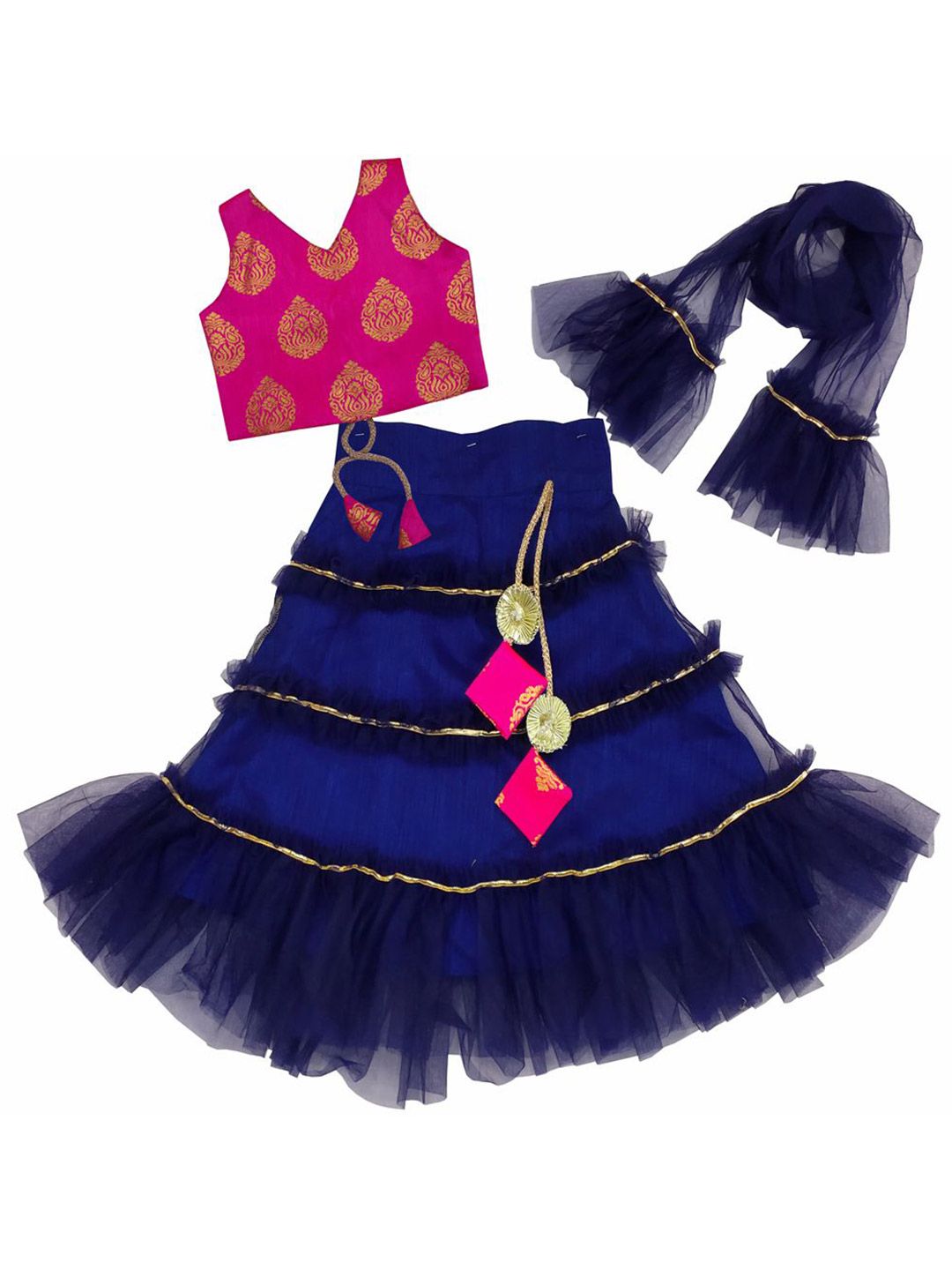 satyamfab Girls Ready to Wear Lehenga & Blouse With Dupatta-picture-49