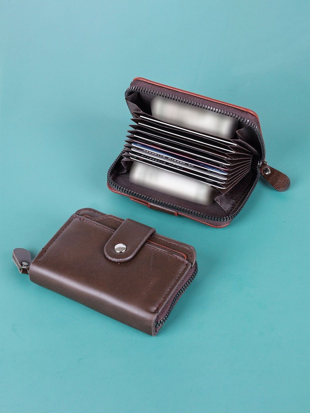 SZN Men Zip Detail Leather Card Holder-picture-31