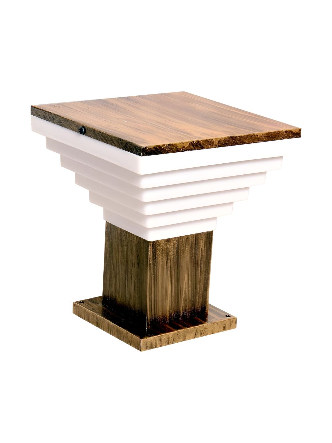 GAUVIK Brown & White Waterproof Rust Resistant Outdoor Gate Lamp-picture-44