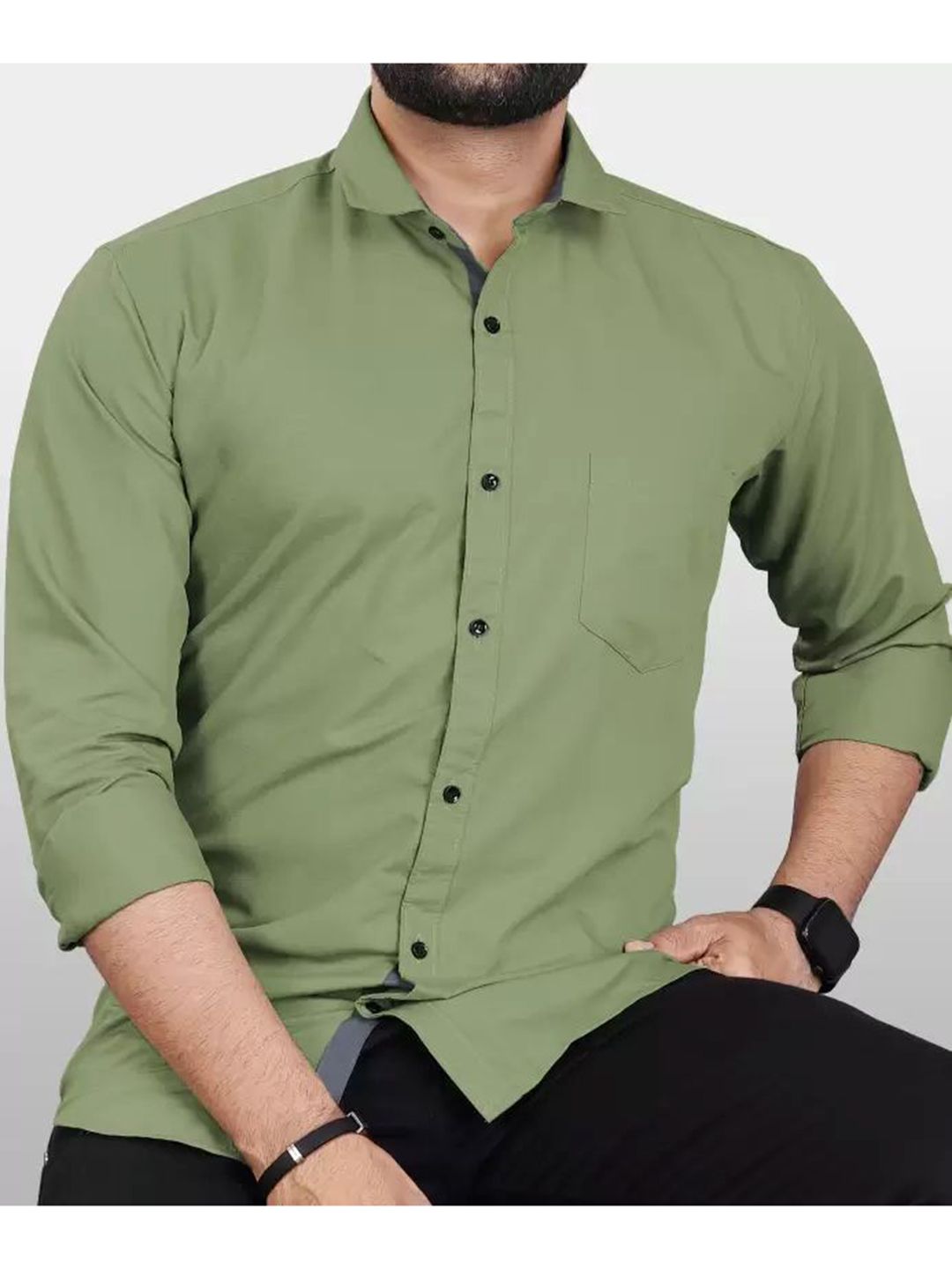 THE BEETEL HOUSE Men Sheer Casual Shirt-picture-12