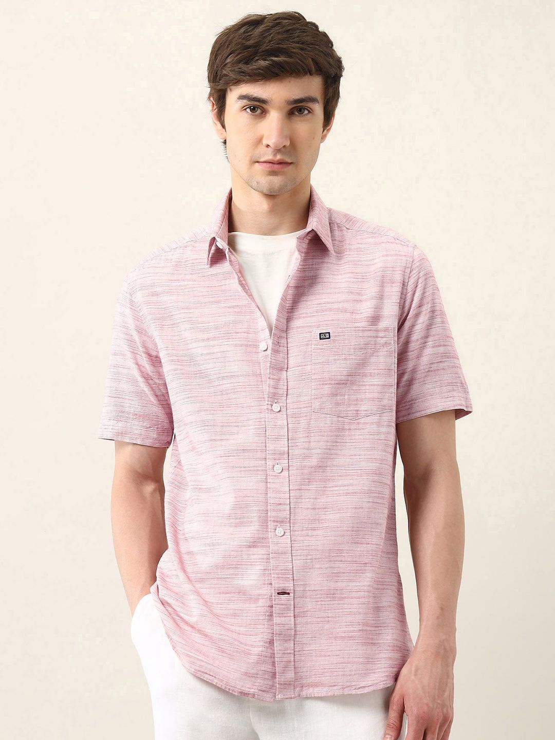 Arrow Sport Men Classic Textured Cotton Casual Shirt-picture-52