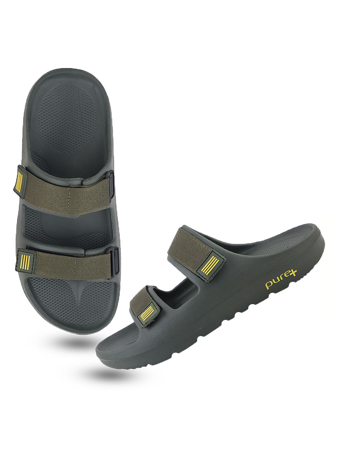 WELCOME Men Self Design Sliders-picture-41