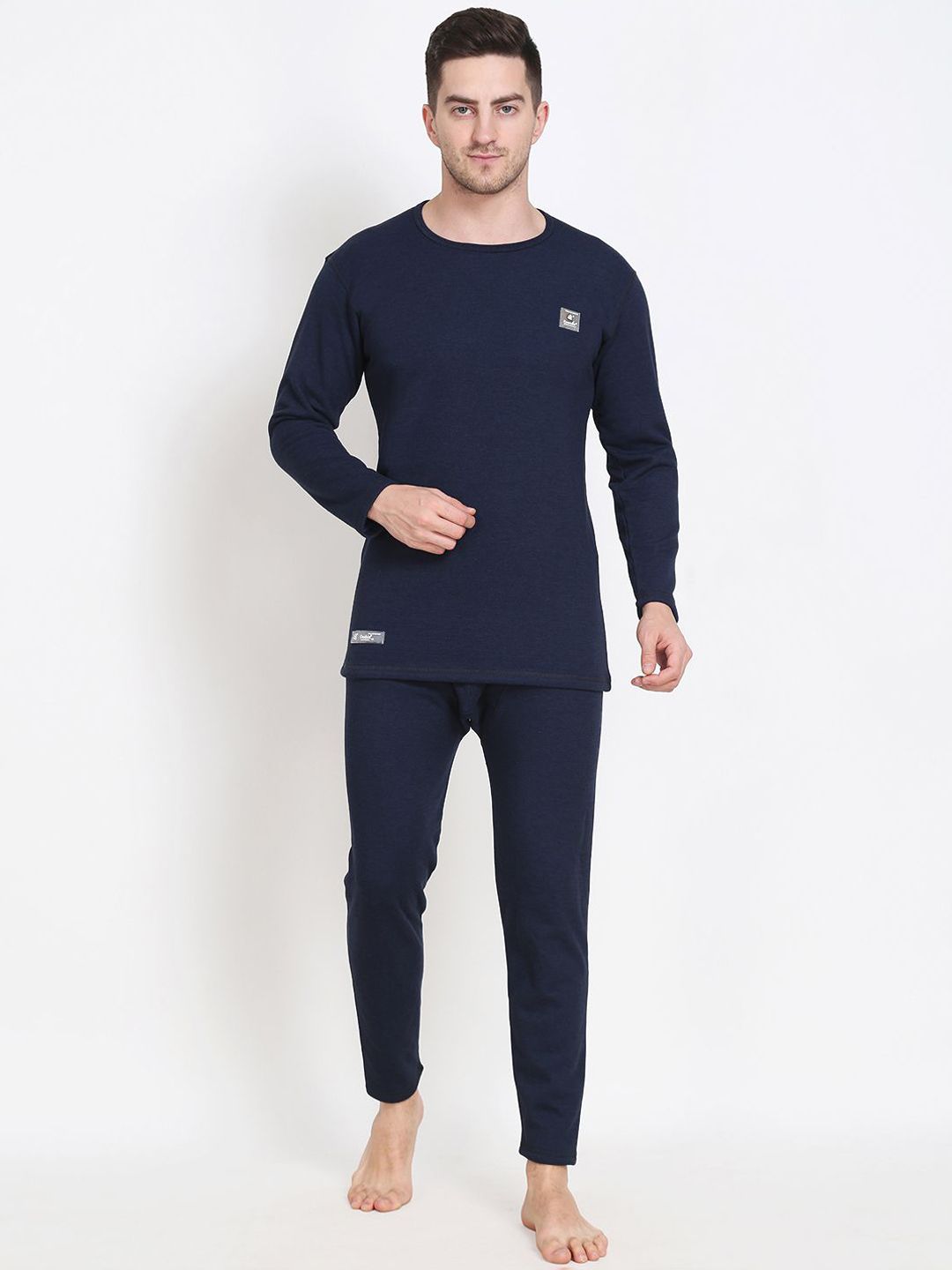 OOSHIN UK Men Cotton Round Neck Thermal Set-picture-41