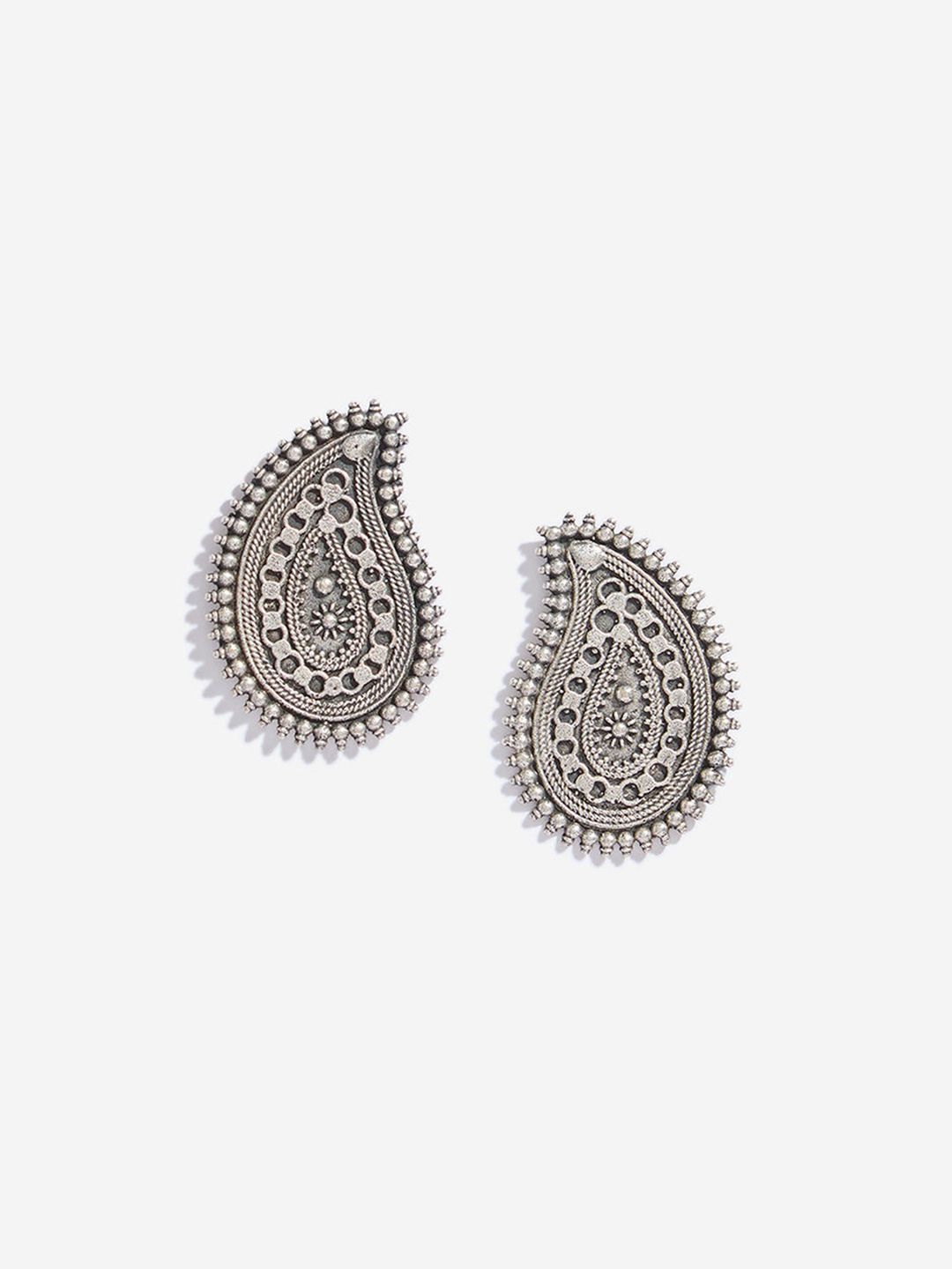 Dulcett Brass-Plated Paisley Shaped Studs-picture-20