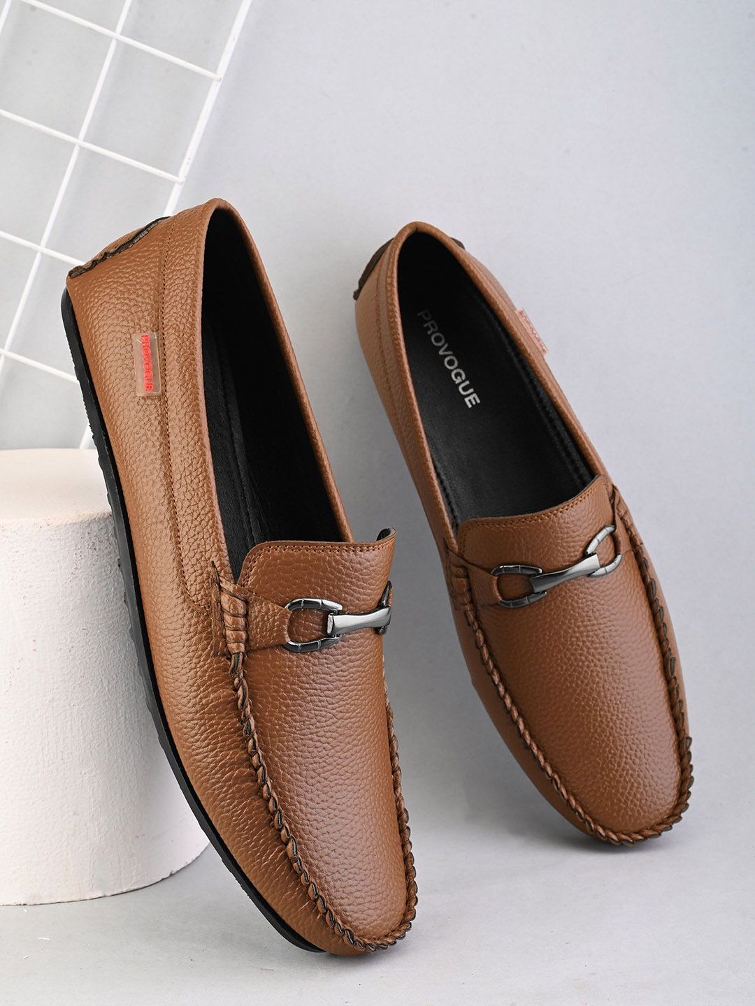 Provogue Men Leather Formal Loafers-picture-24