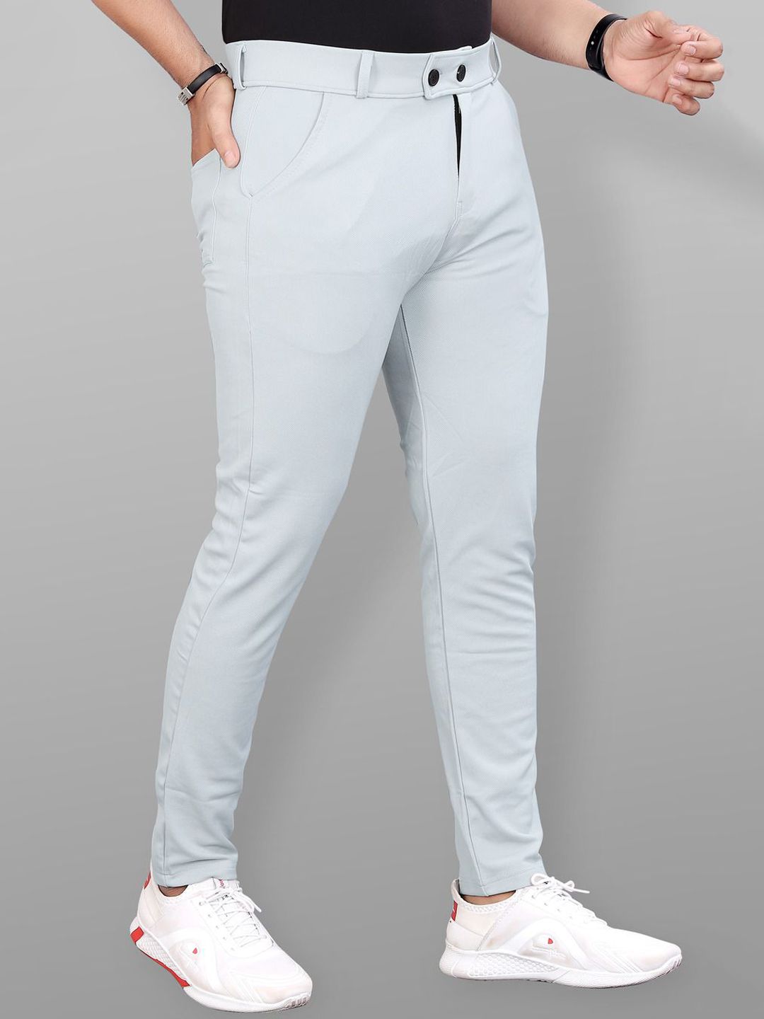 Moda Rapido Men Tailored Chinos Trousers-image-27