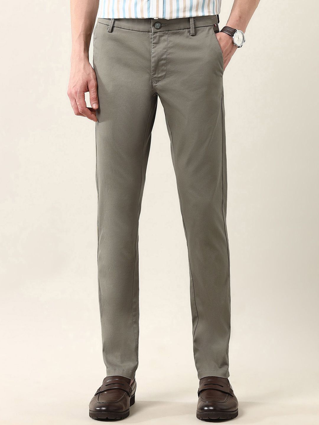 Arrow Sport Men Slim Fit Chinos Trousers-picture-31