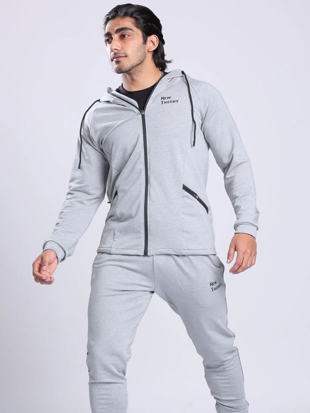 New Theory Men Long Sleeves Mid-Rise Hooded Tracksuit-picture-26