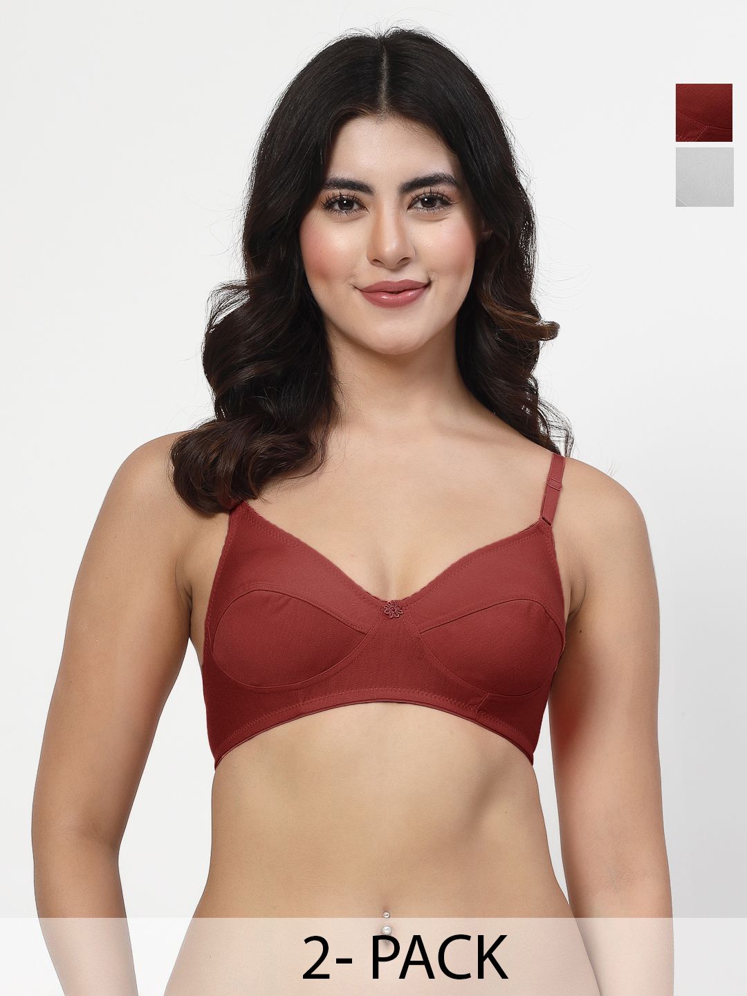 LILY Pack Of 2 Full Coverage Everyday Bra