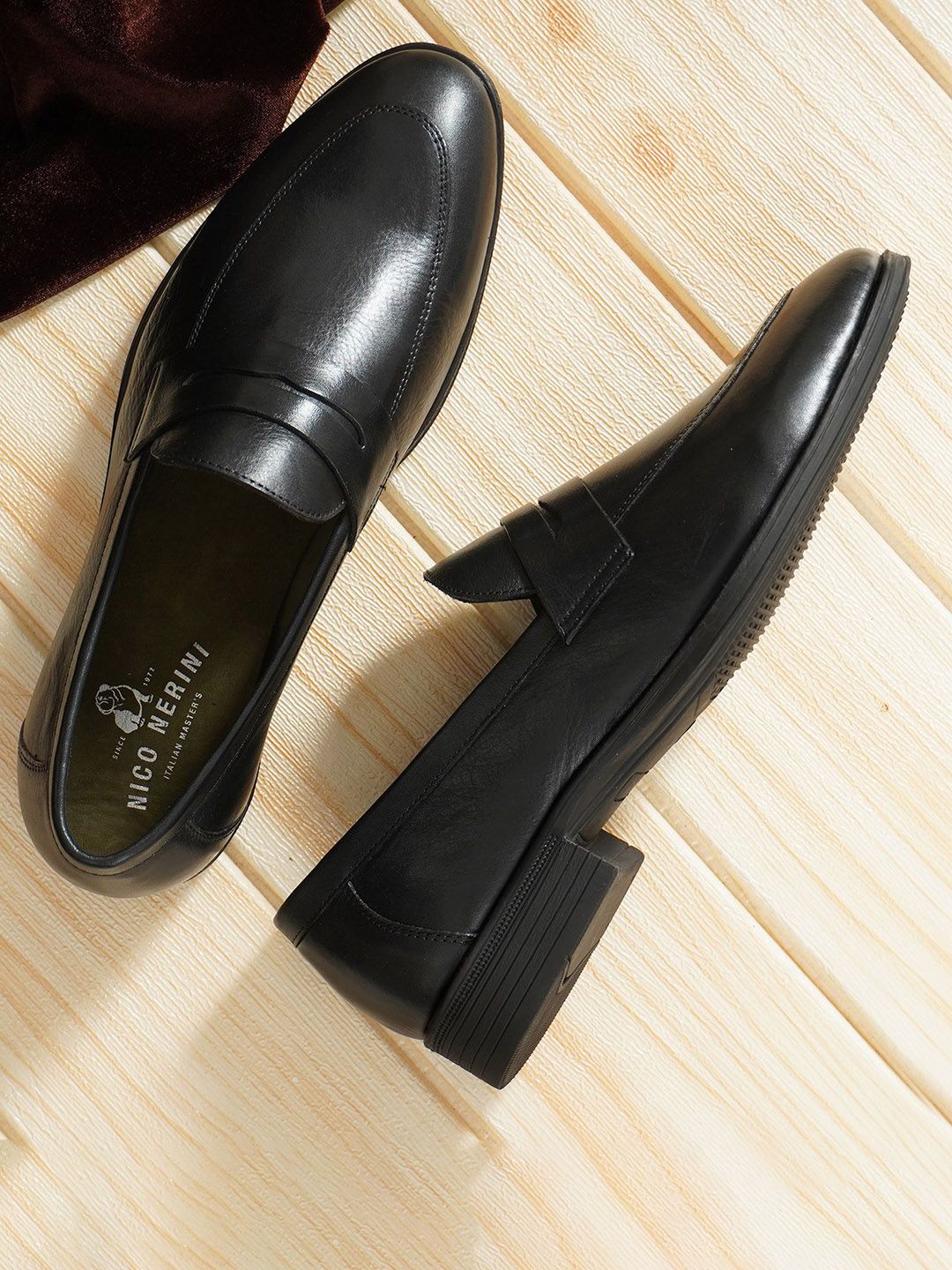 NICO NERINI Men Leather Penny Loafers-picture-28