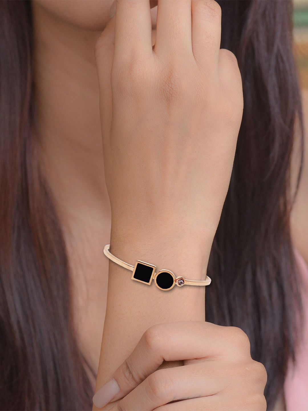 Comet Busters Rose Gold-Plated Cuff Bracelet-picture-33