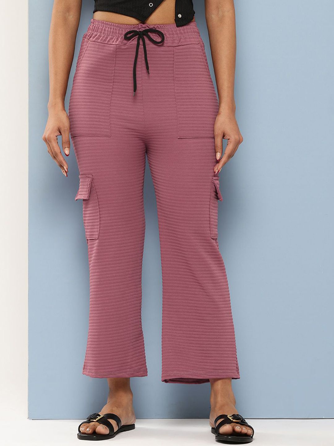 BAESD Girls Printed Comfort Straight Fit Mid-Rise Cotton Trousers-picture-32