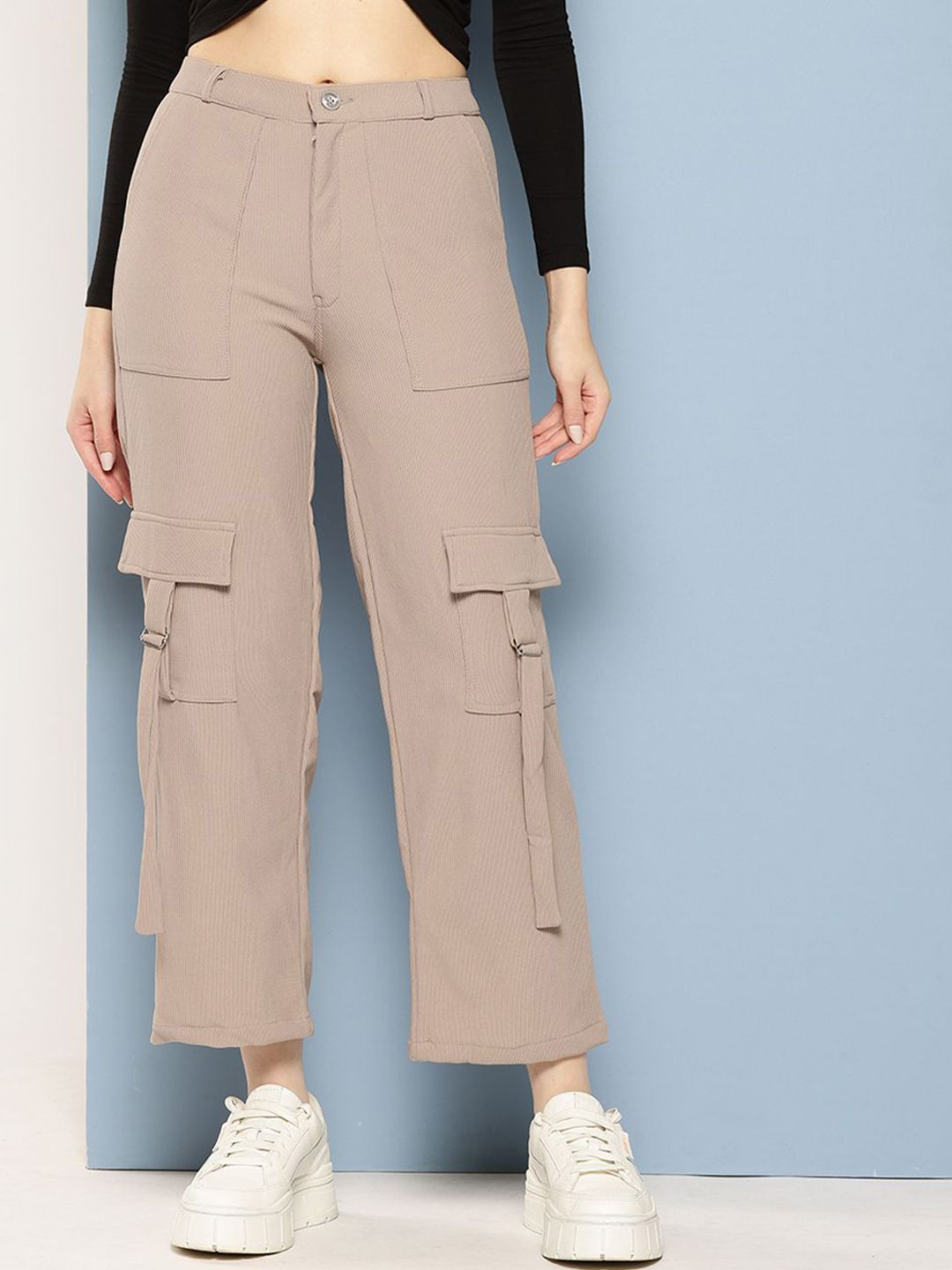 BAESD Girls Comfort Straight Fit Mid-Rise Chinos Trousers-picture-27