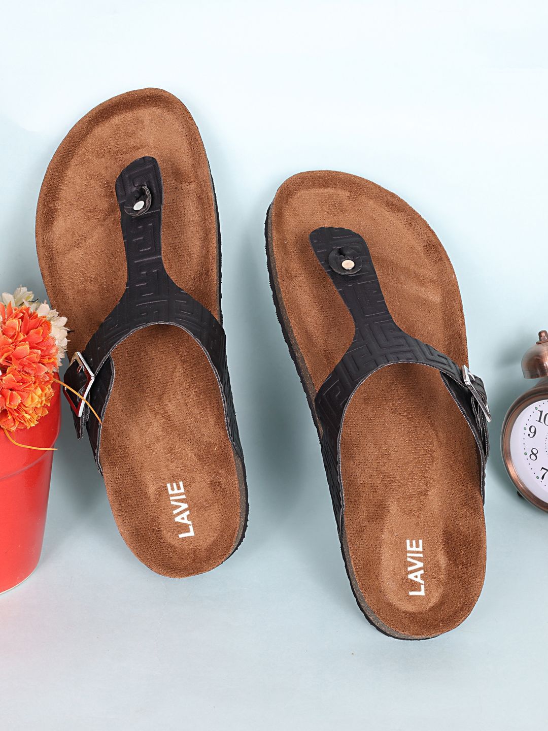 Lavie Women Open Toe Flats with Buckles-picture-23