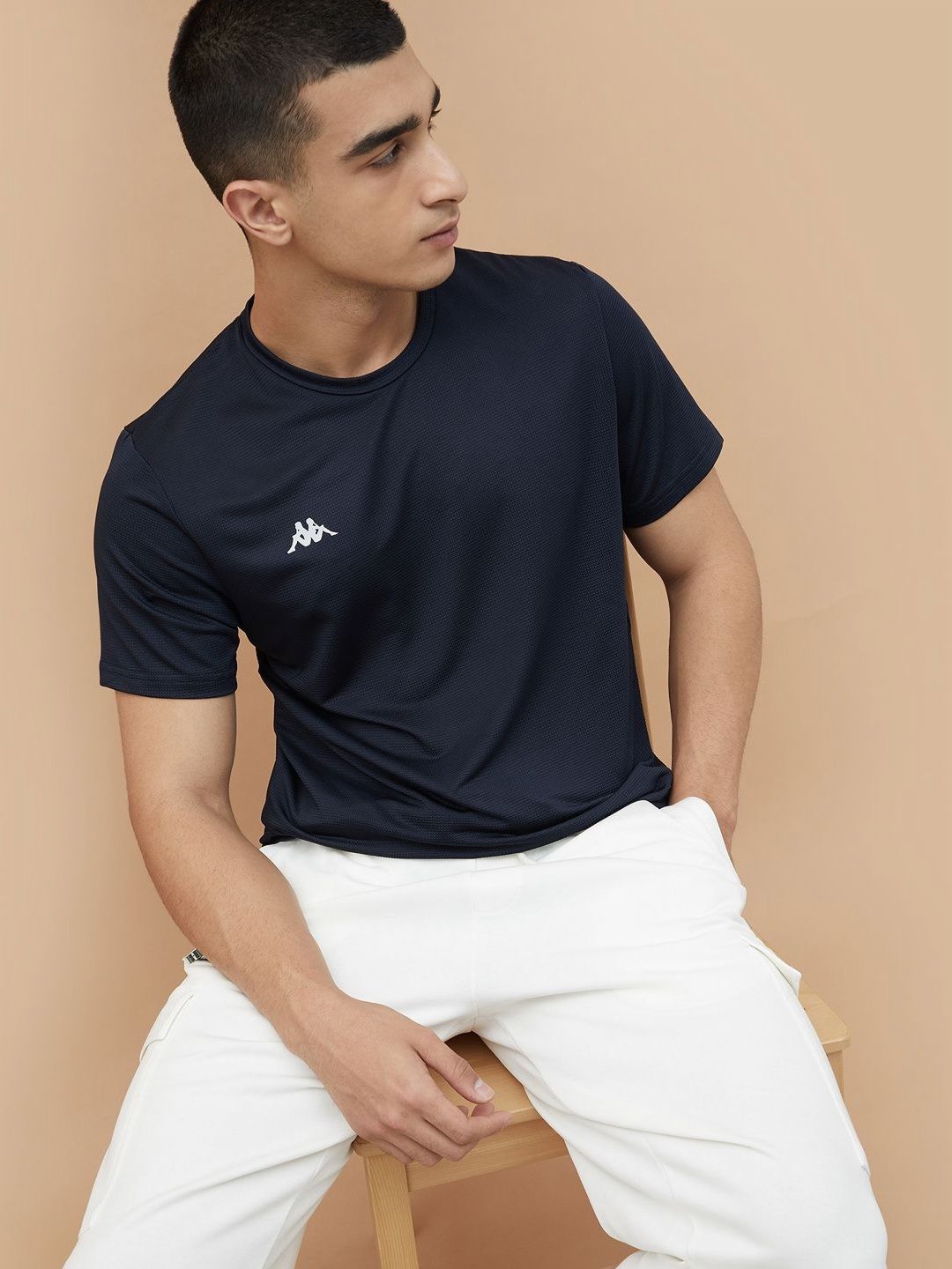 Kappa Men Solid Round Neck T-shirt-picture-24