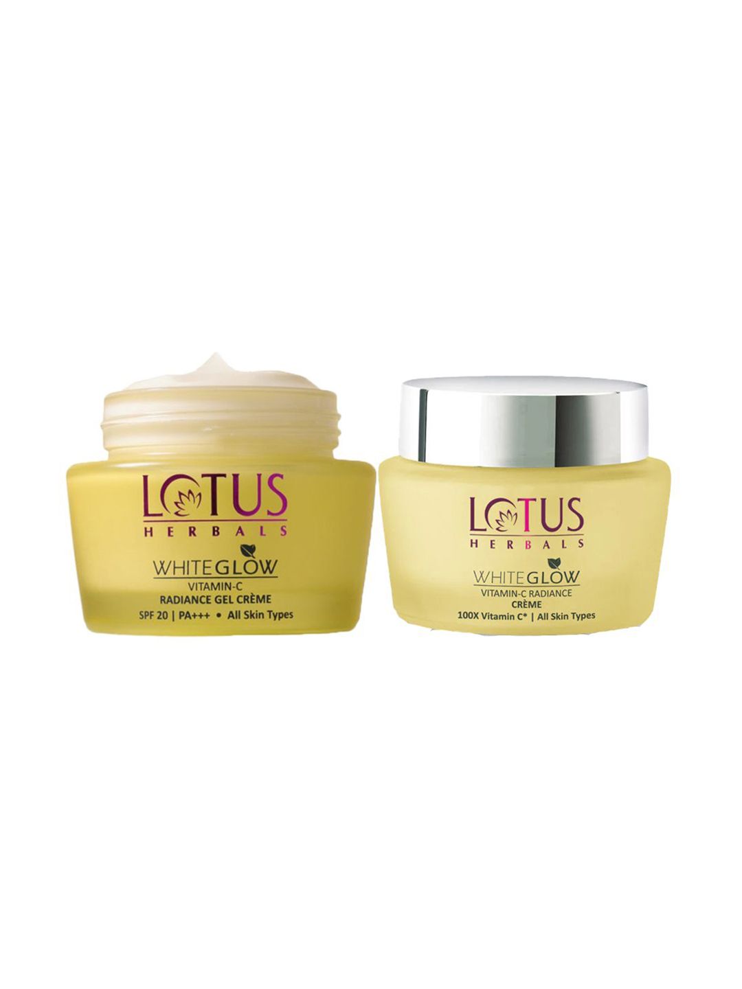 Lotus Herbals Set Of WhiteGlow Vitamin C Radiance Cream & Radiance Gel Creme - 50 g Each-picture-21