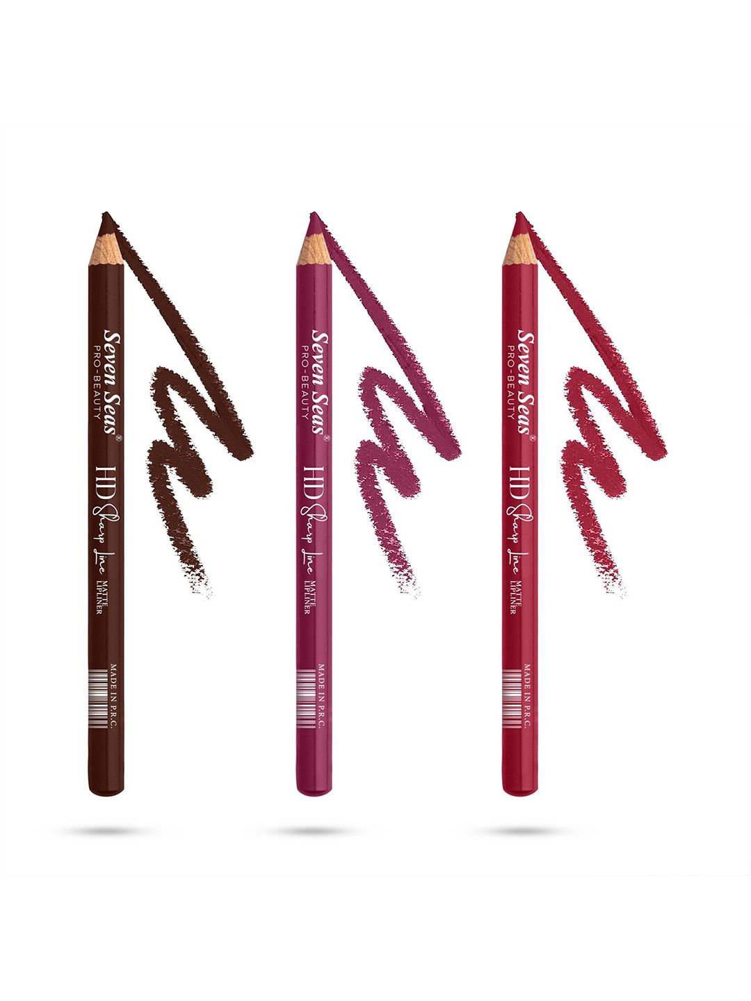 Seven Seas Set Of 3 HD Sharp Line Long Lasting Lip Liner -Shade- 04- 05- 06-image-11