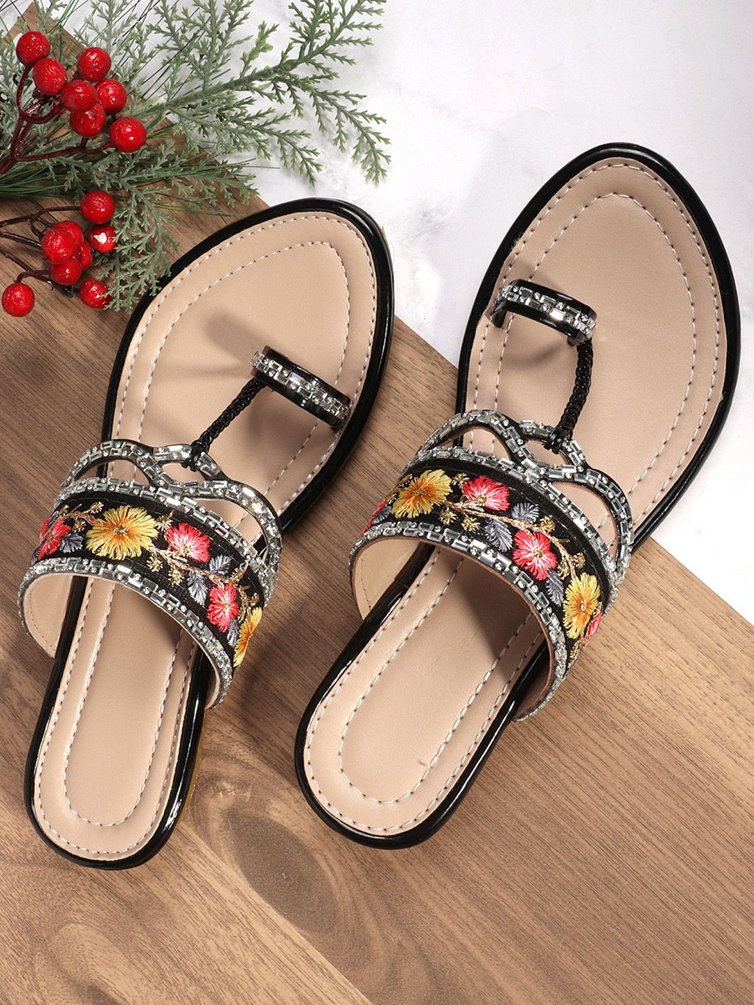 DIPYO Embellished Party Comfort Sandals-image-33