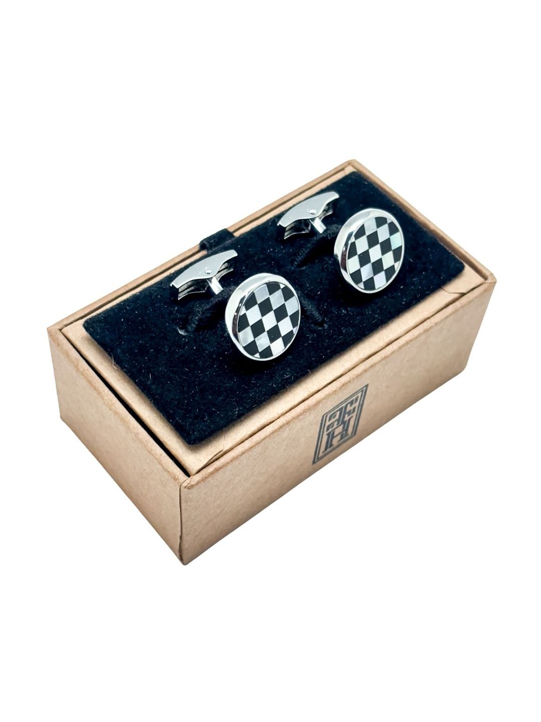 The Tie Hub Checked Cufflink-picture-50