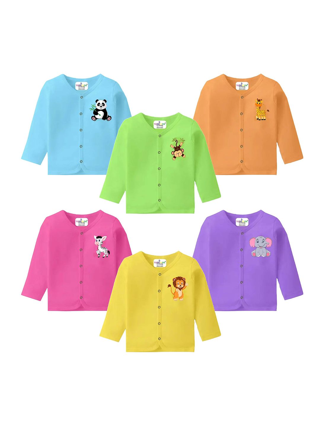 Toddylon Kids 6 Printed V-Neck Applique T-shirt-picture-19