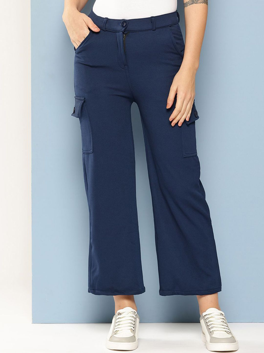 BAESD Girls Comfort Straight Fit Cargos Trousers-picture-10