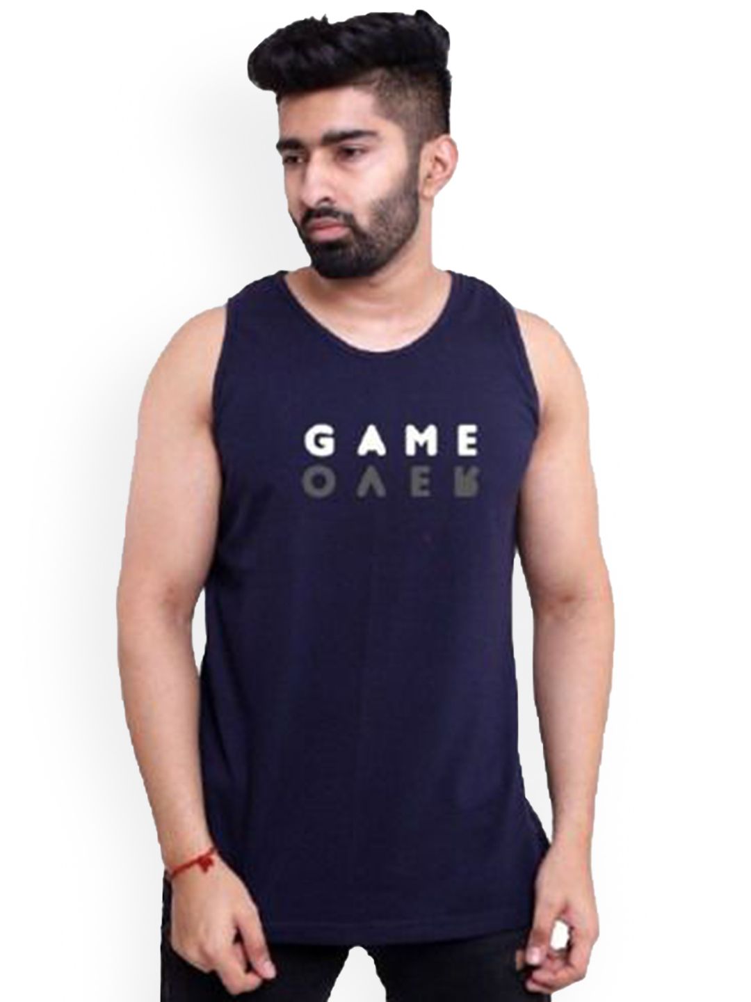 PINK GRAPES Cotton Gym Vest VEST-GMO-M-BLUE-picture-19