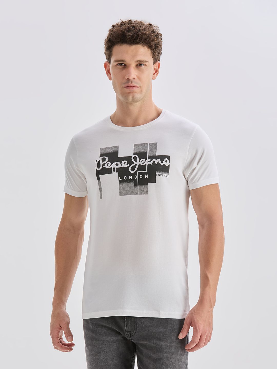 Pepe Jeans Brand Logo Printed Pure Cotton Slim Fit T-shirt-picture-12