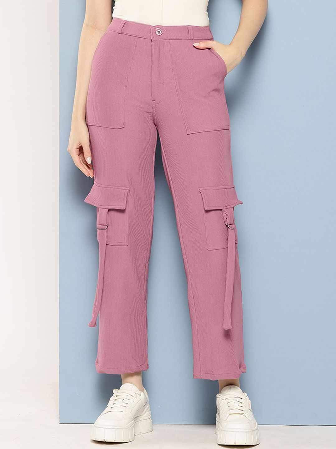 BAESD Girls Comfort Straight Fit Cargos-picture-12