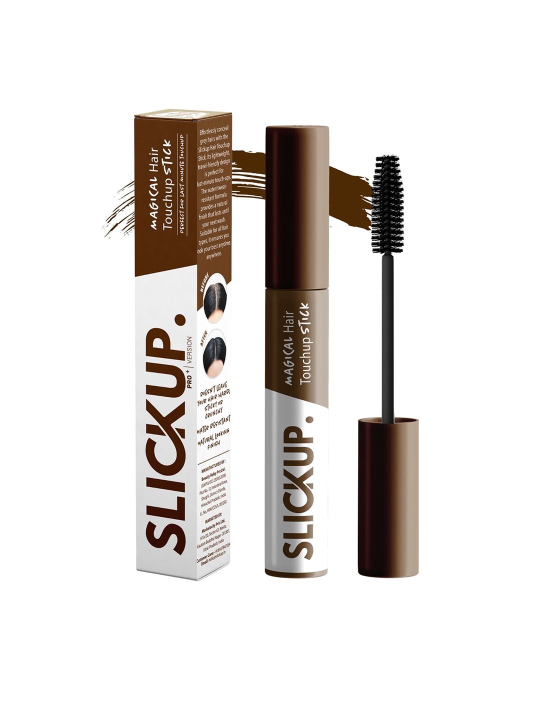 SLICKUP Magic Hair Touchup Stick For Grey Coverage- 12 ml - Brown-image-33