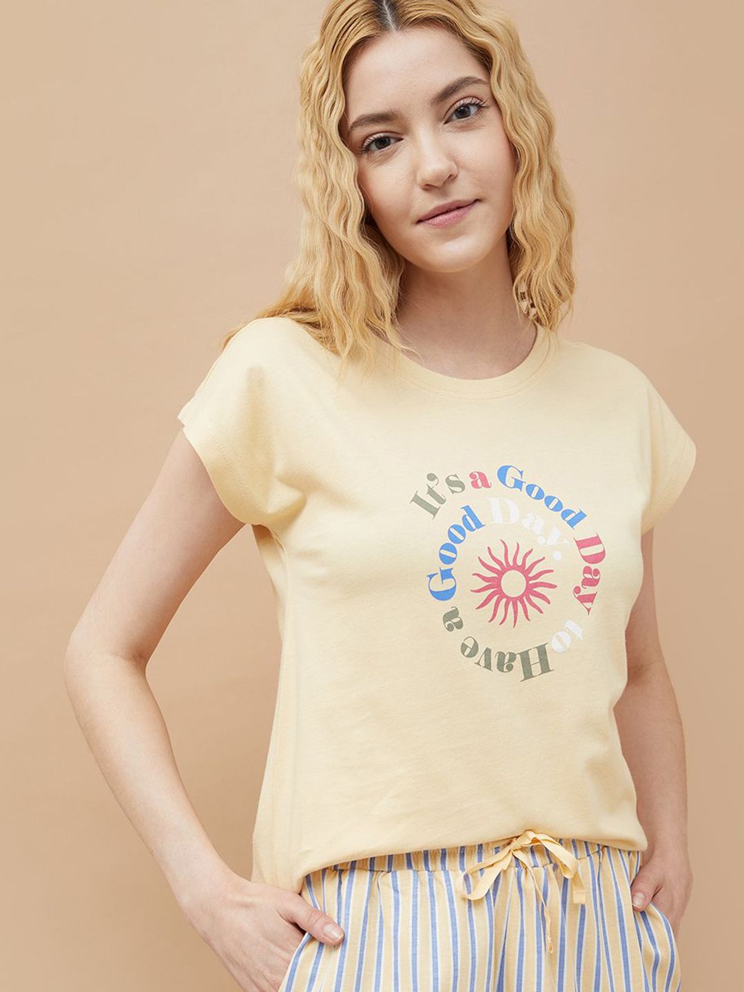 Ginger by Lifestyle Women Typography Printed T-shirt-picture-23