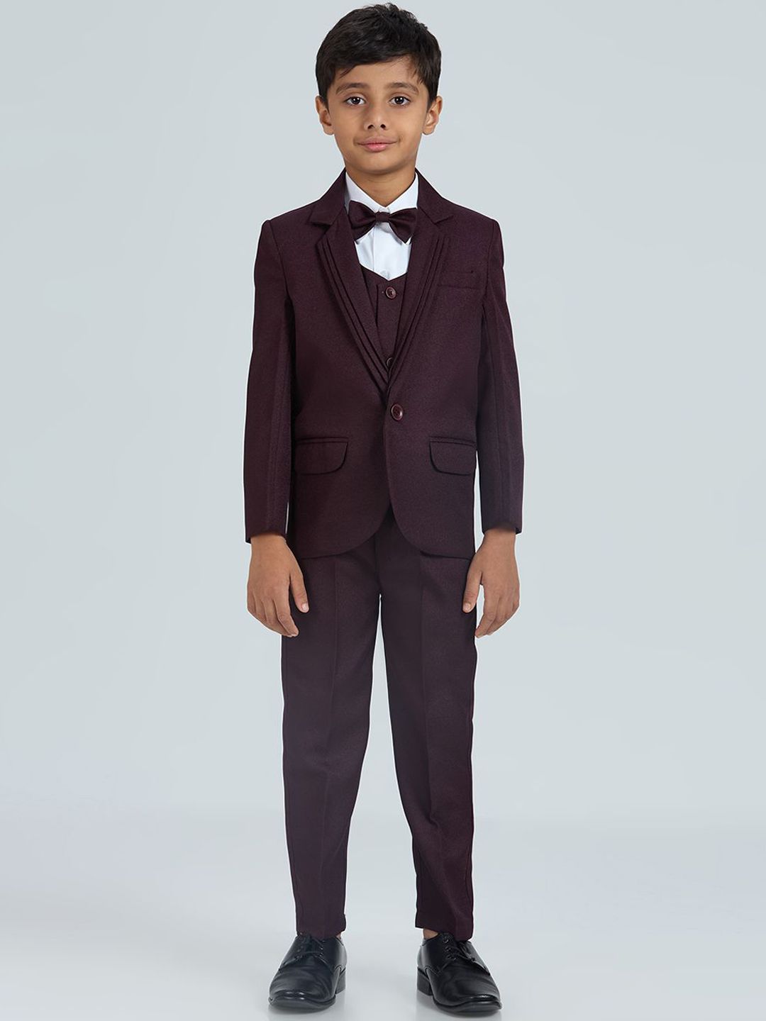 YK Boys Self-Designed Notched Lapel Collar Single-Breasted Five Piece Party Suit-picture-33