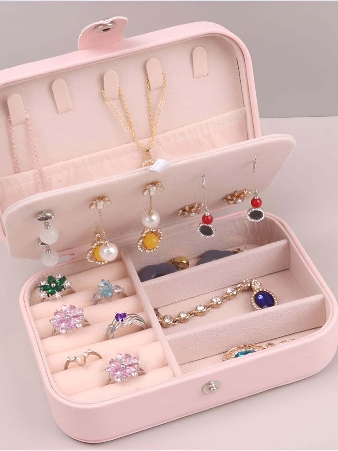 Sasimo Pink Water Resistant Jewellery Organisers-image-42